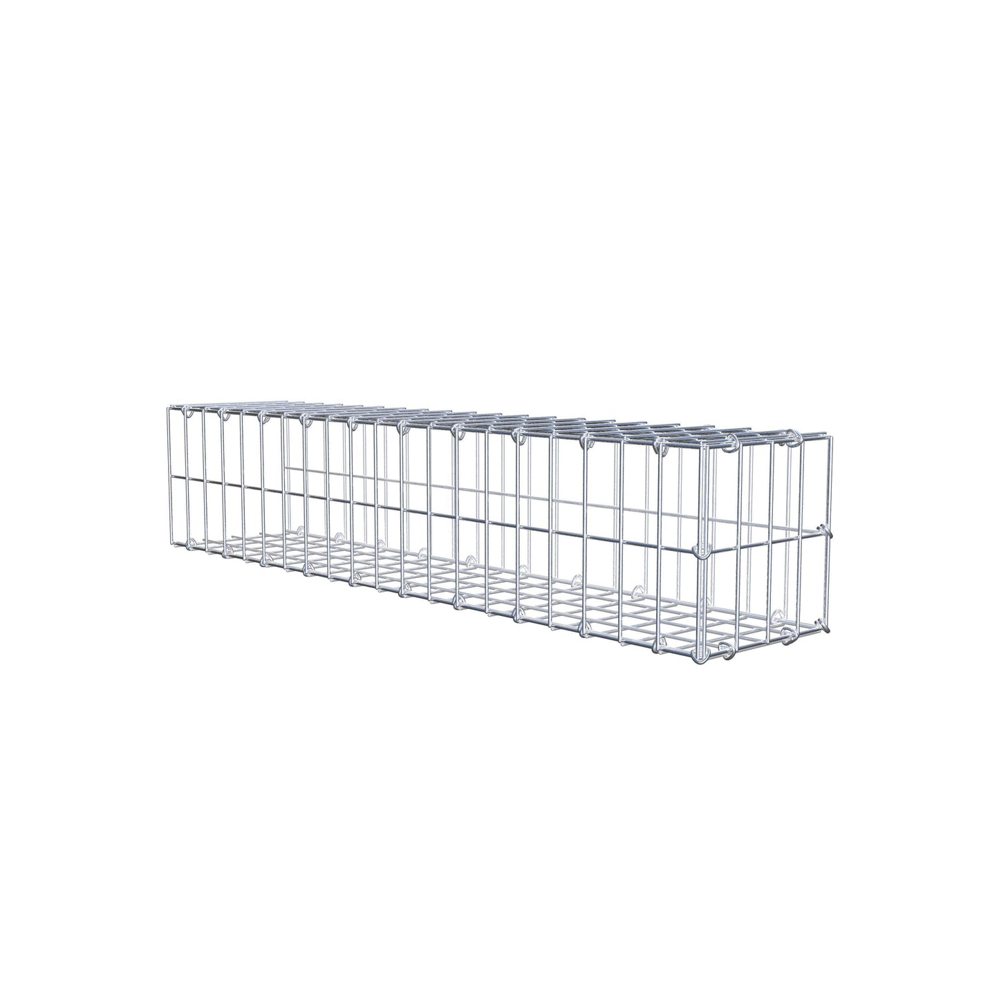 Gavión complementario tipo 2 100 cm x 20 cm x 20 cm, malla 5 cm x 10 cm, anillo en C