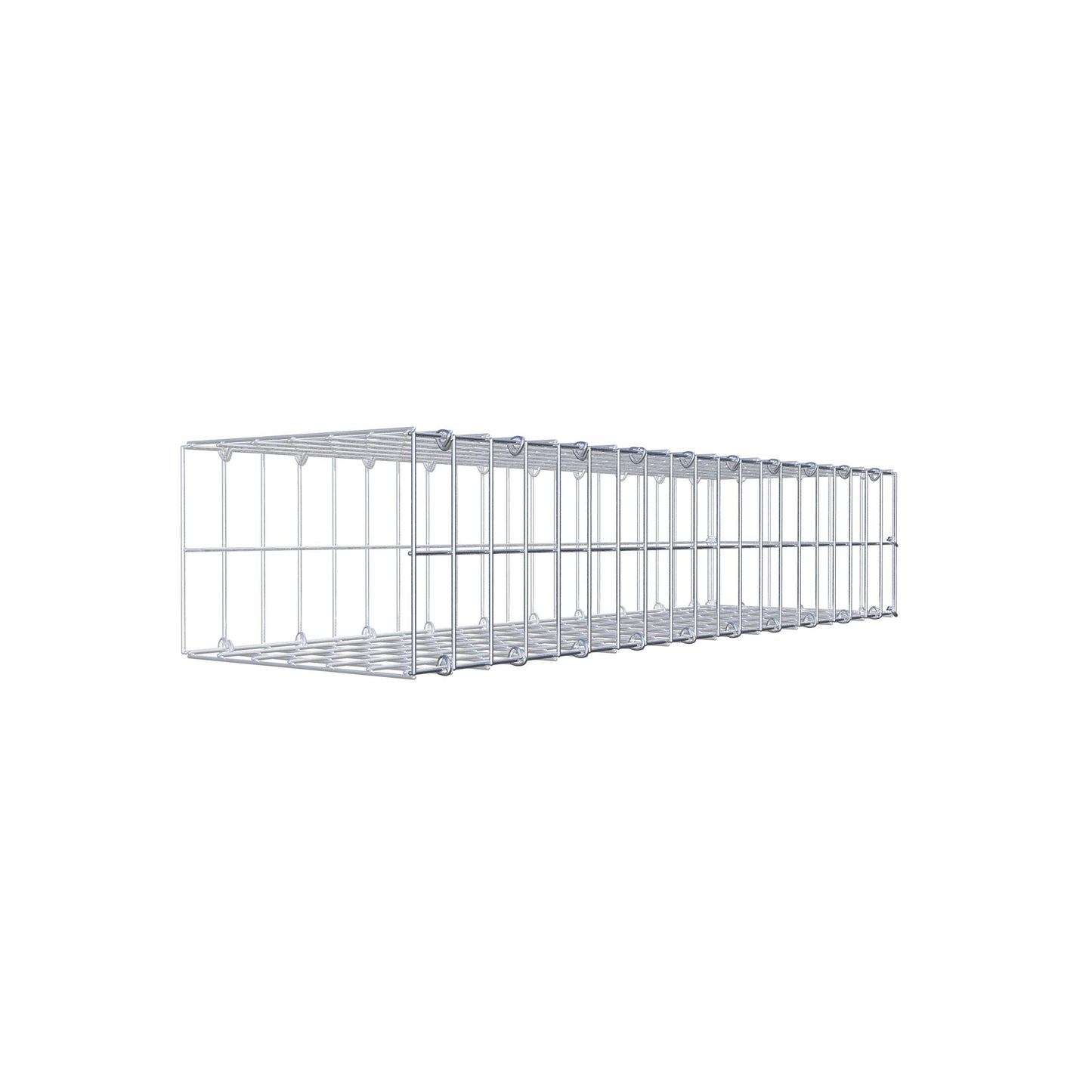 Opzetpaal type 2 100 cm x 20 cm x 30 cm, maaswijdte 5 cm x 10 cm, C-ring