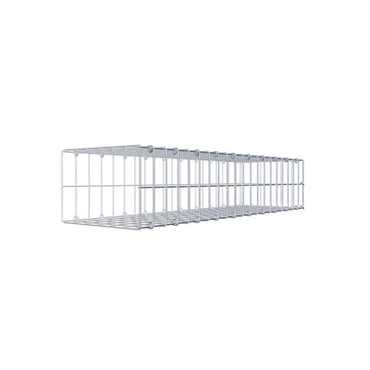 Opzetpaal type 2 100 cm x 20 cm x 30 cm, maaswijdte 5 cm x 10 cm, C-ring