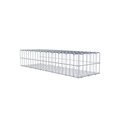 Opzetpaal type 2 100 cm x 20 cm x 30 cm, maaswijdte 5 cm x 10 cm, C-ring