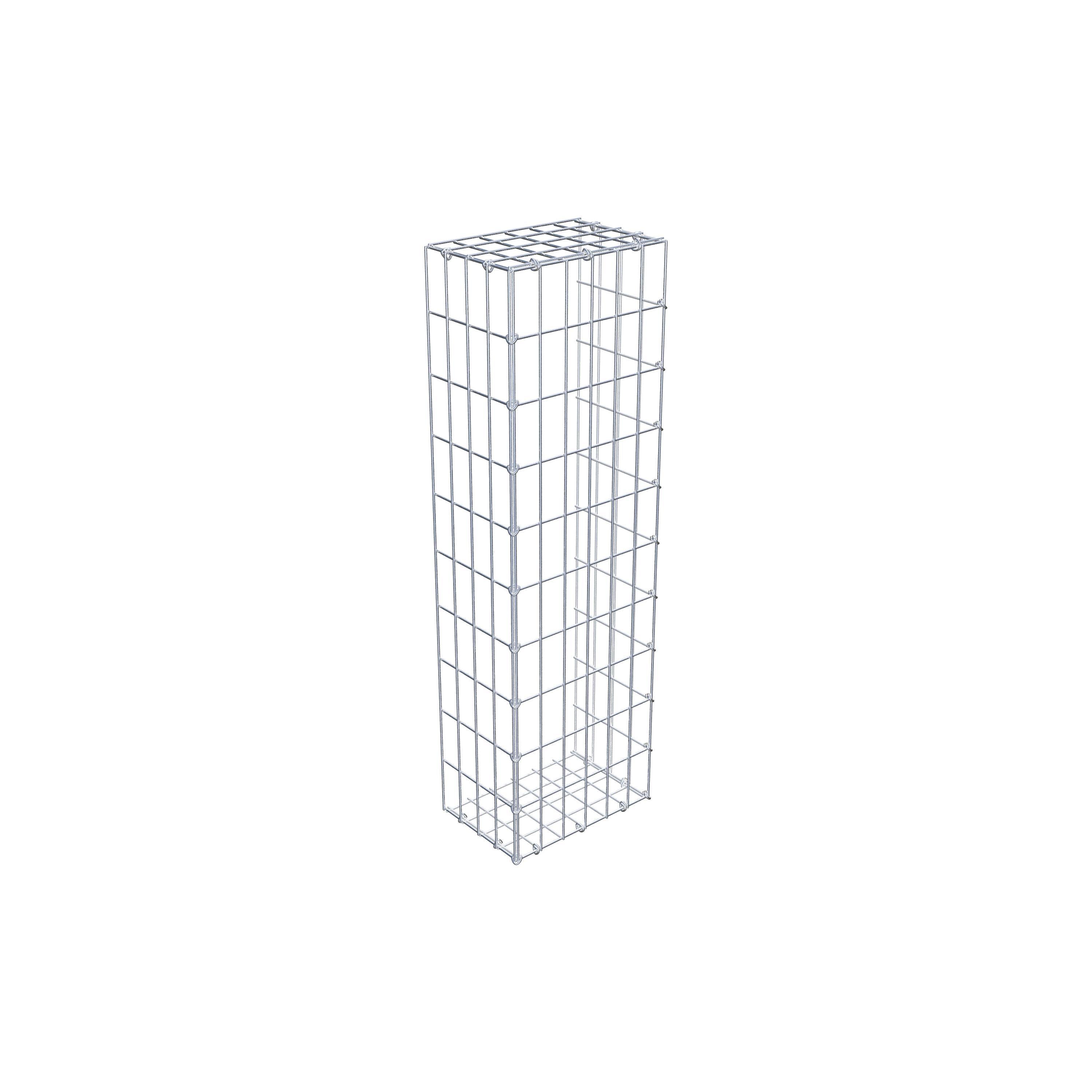 Mounted gabion type 2 100 cm x 20 cm x 30 cm, mesh size 5 cm x 10 cm, C-ring