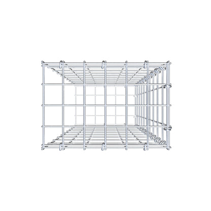 Gabião Tipo 2 100 cm x 30 cm x 20 cm, malhagem 5 cm x 10 cm, anel C
