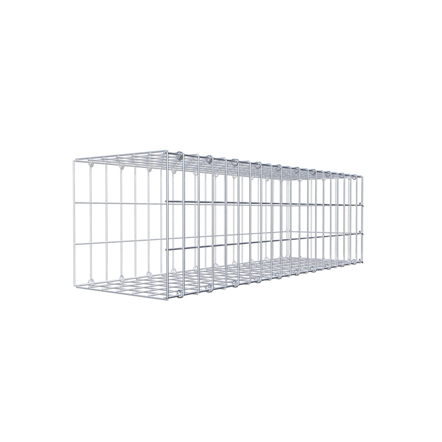 Gabião tipo 2 100 cm x 30 cm x 30 cm, malhagem 5 cm x 10 cm, anel C