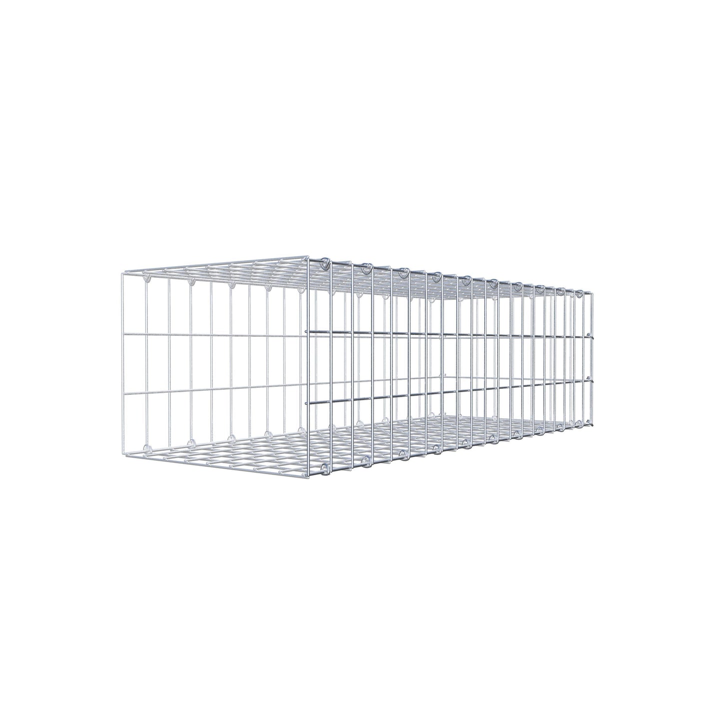 Gabião tipo 2 100 cm x 30 cm x 40 cm, malhagem 5 cm x 10 cm, anel C