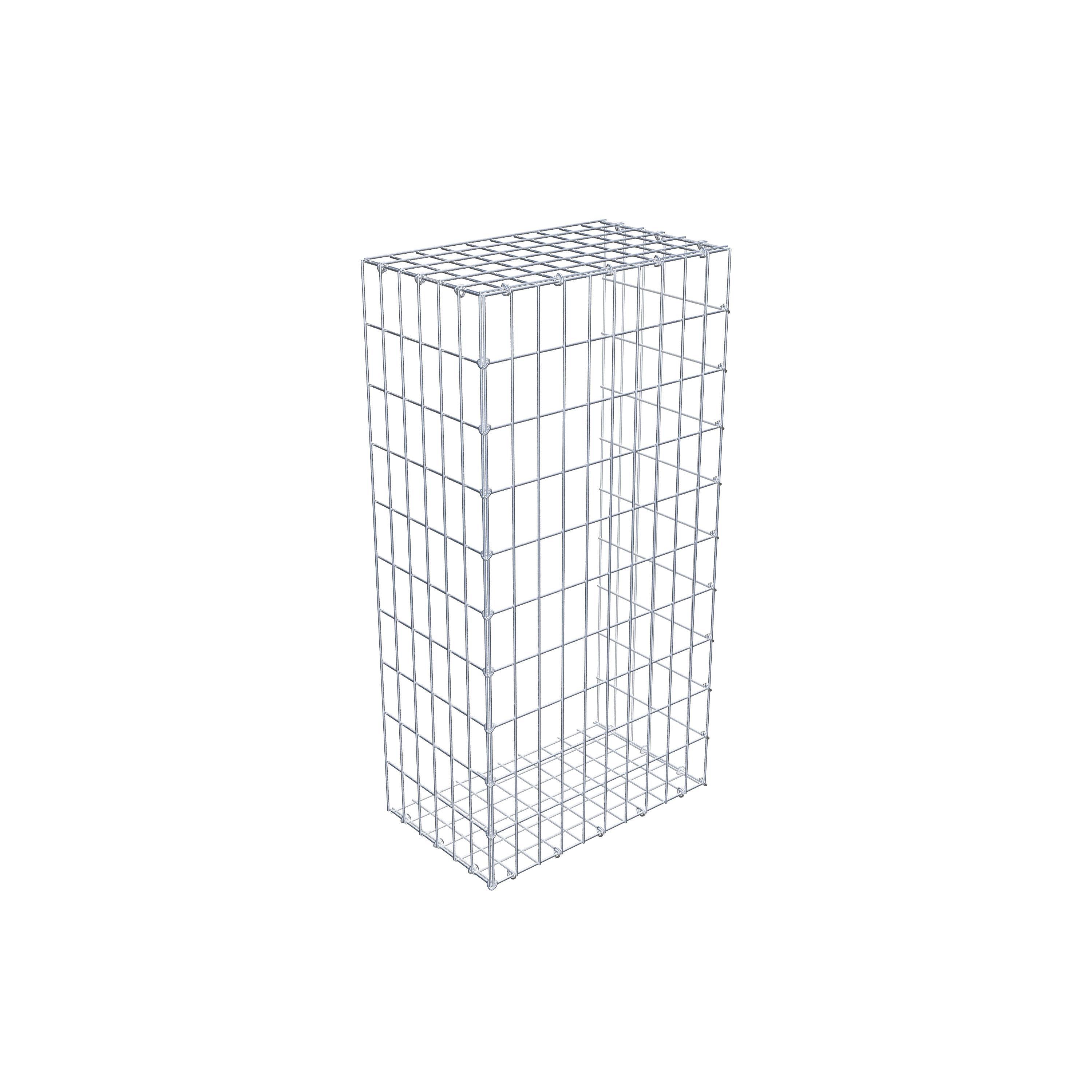 Mounted gabion type 2 100 cm x 30 cm x 50 cm, mesh size 5 cm x 10 cm, C-ring