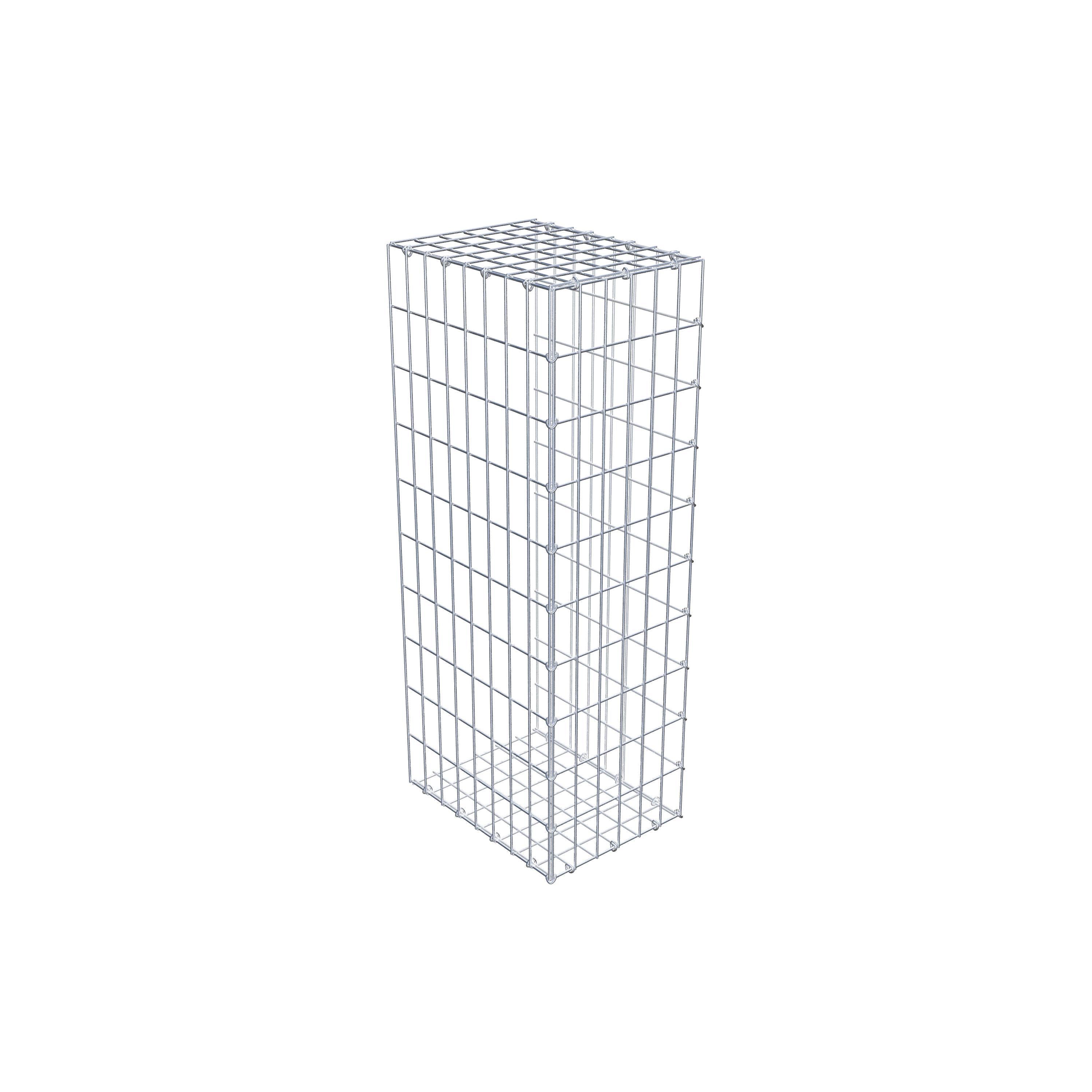 Monteret gabion type 2 100 cm x 40 cm x 30 cm, maskestørrelse 5 cm x 10 cm, C-ring