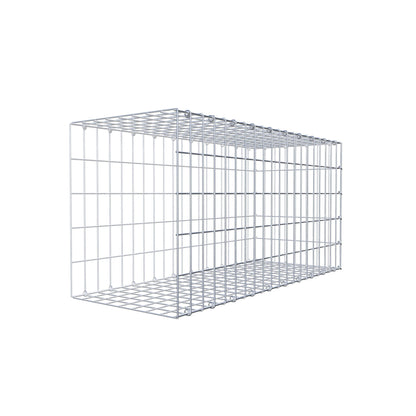 Opzetpaal type 2 100 cm x 50 cm x 40 cm, maaswijdte 5 cm x 10 cm, C-ring