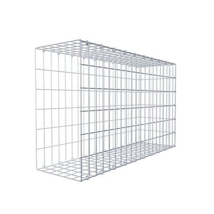 Mounted gabion type 2 100 cm x 60 cm x 30 cm, mesh size 5 cm x 10 cm, C-ring