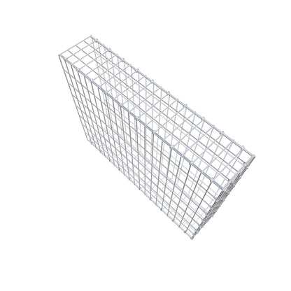 Mounted gabion type 2 100 cm x 80 cm x 20 cm, mesh size 5 cm x 10 cm, C-ring
