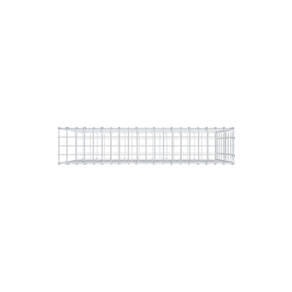 Mounted gabion type 2 100 cm x 80 cm x 20 cm, mesh size 5 cm x 10 cm, C-ring