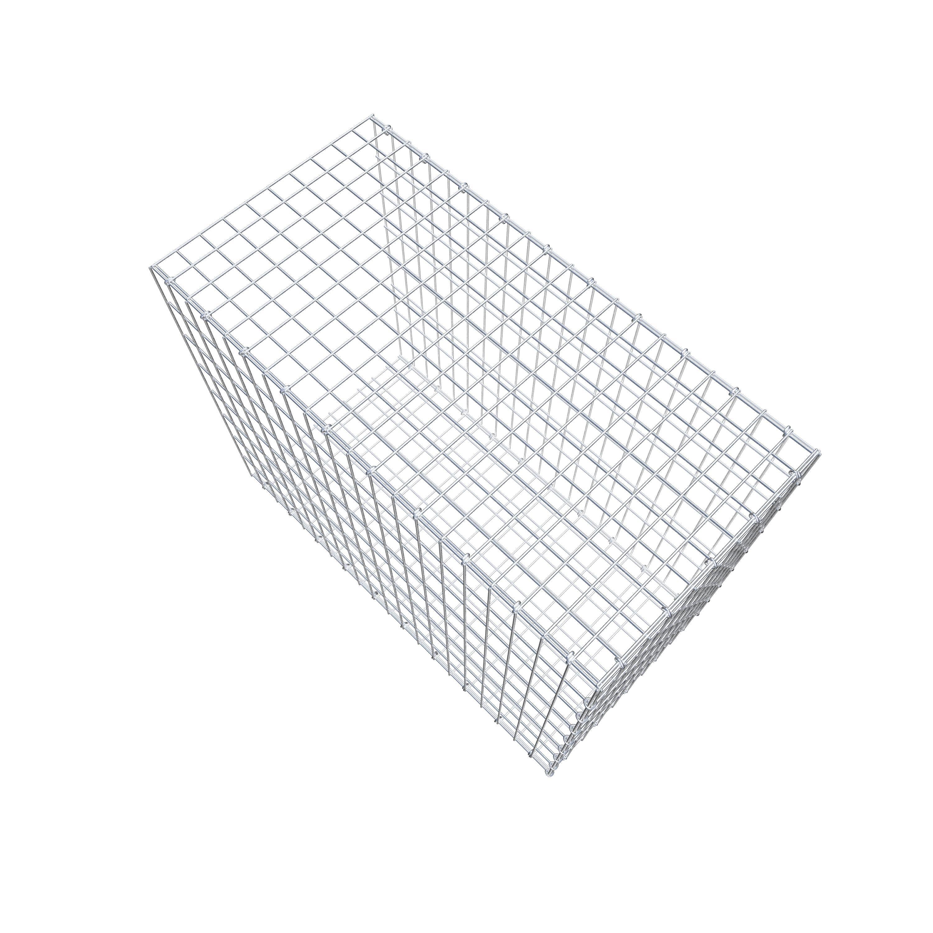 Anbaugabione Typ 2 100 cm x 80 cm x 50 cm, Maschenweite 5 cm x 10 cm, C-Ring