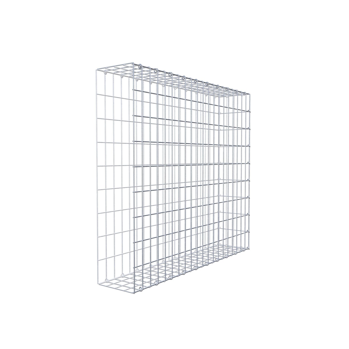 Monteret gabion type 2 100 cm x 90 cm x 20 cm, maskestørrelse 5 cm x 10 cm, C-ring