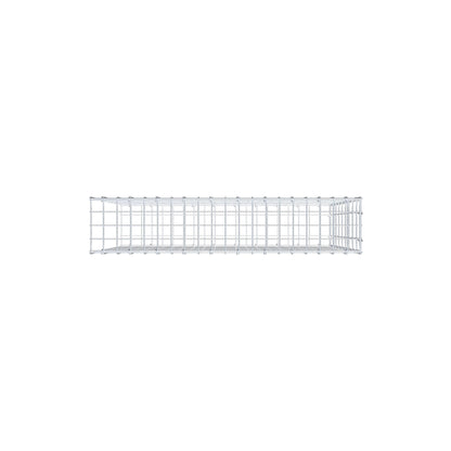 Monteret gabion type 2 100 cm x 90 cm x 20 cm, maskestørrelse 5 cm x 10 cm, C-ring