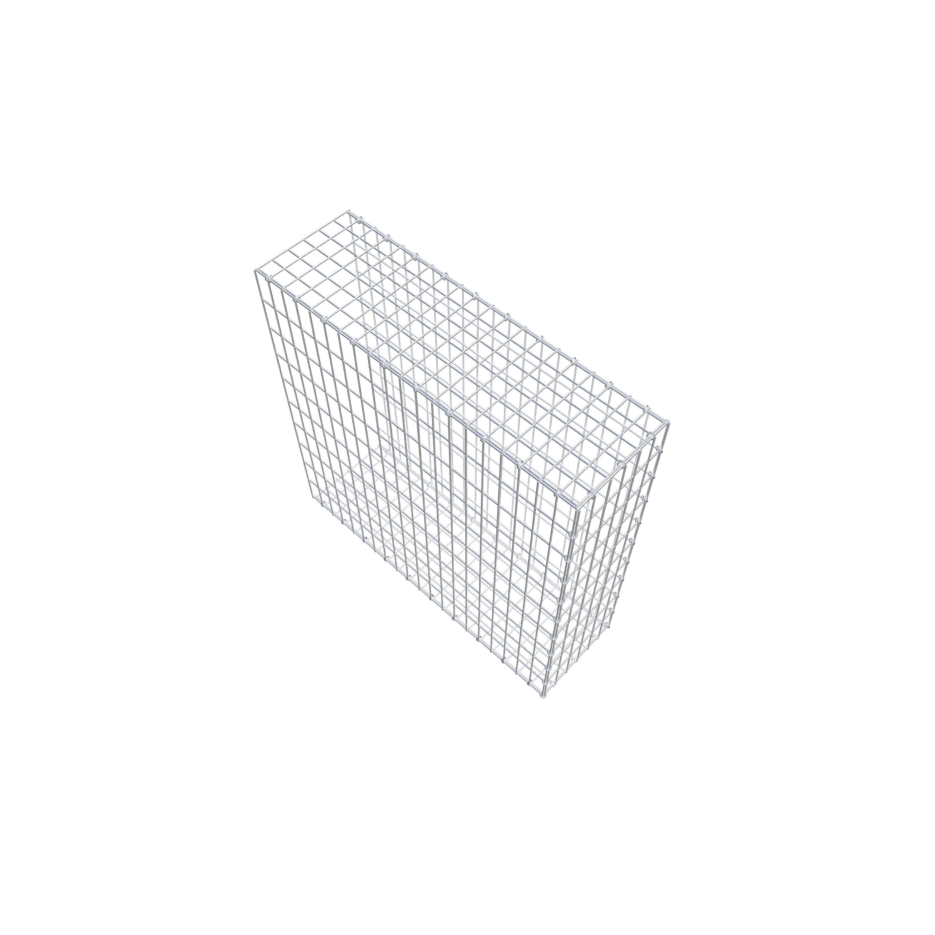 Extra gabion typ 2 100 cm x 100 cm x 30 cm, maskstorlek 5 cm x 10 cm, C-ring