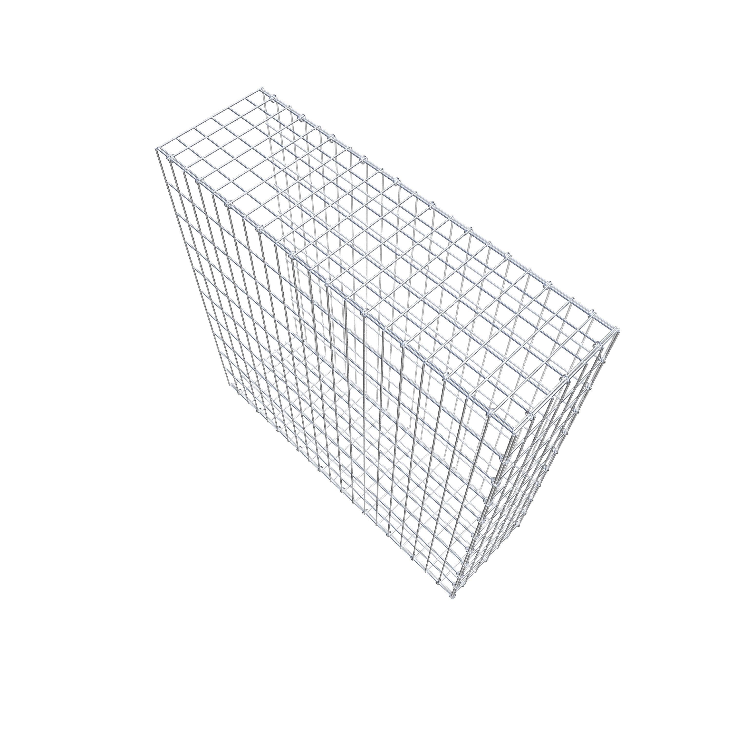 Extra gabion typ 2 100 cm x 100 cm x 30 cm, maskstorlek 5 cm x 10 cm, C-ring