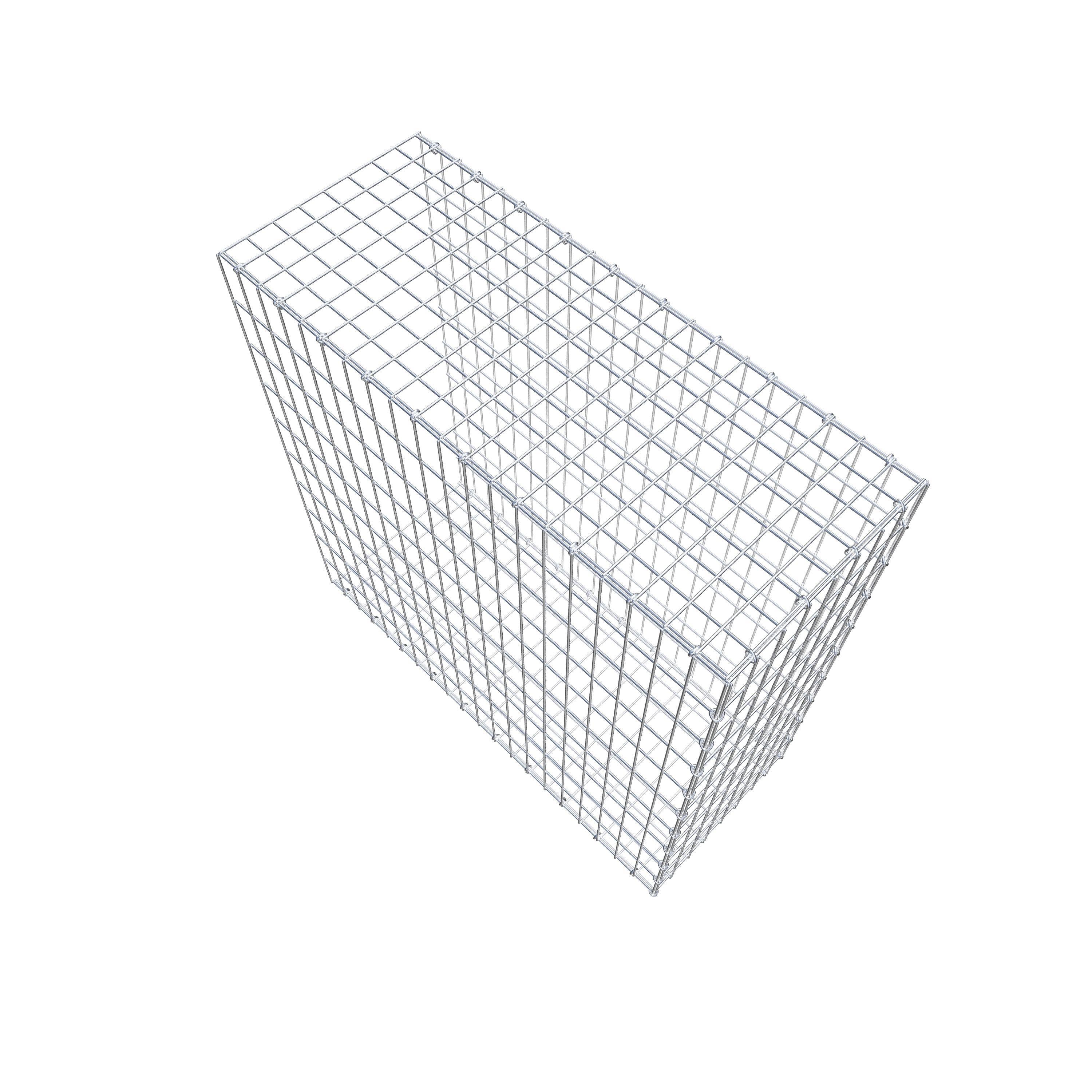 Monteret gabion type 2 100 cm x 100 cm x 40 cm, maskestørrelse 5 cm x 10 cm, C-ring