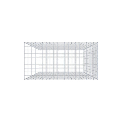 Mounted gabion type 2 200 cm x 100 cm x 50 cm, mesh size 5 cm x 10 cm, C-ring