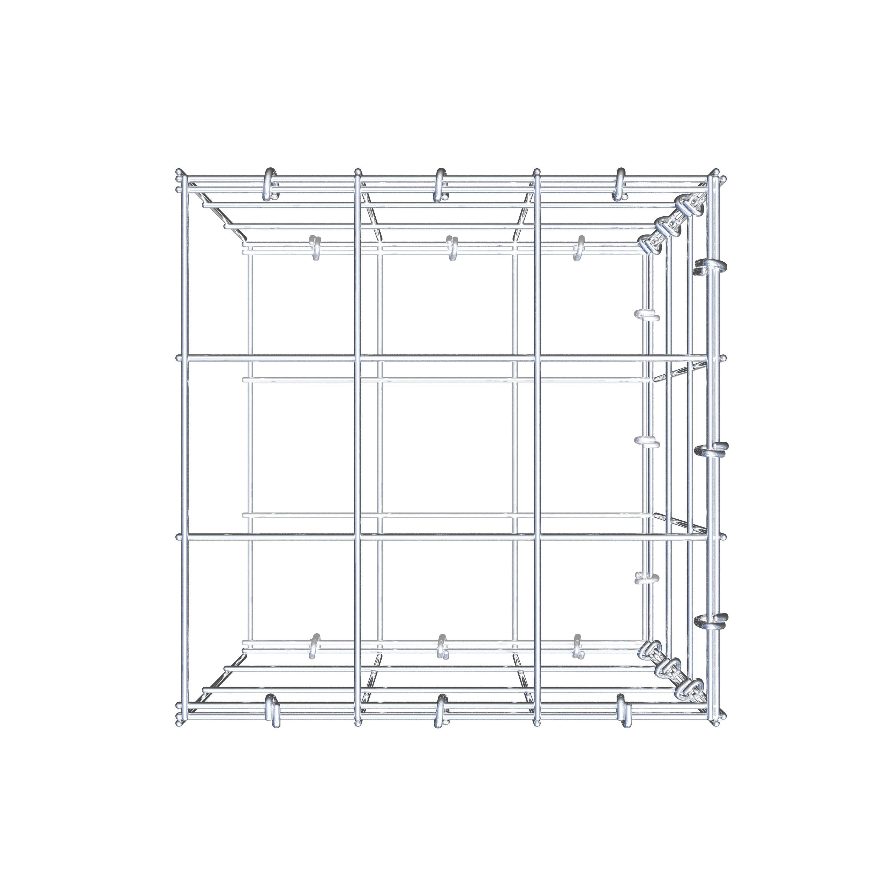 Gabião Tipo 2 30 cm x 30 cm x 30 cm (C x A x P), malhagem 10 cm x 10 cm, anel C