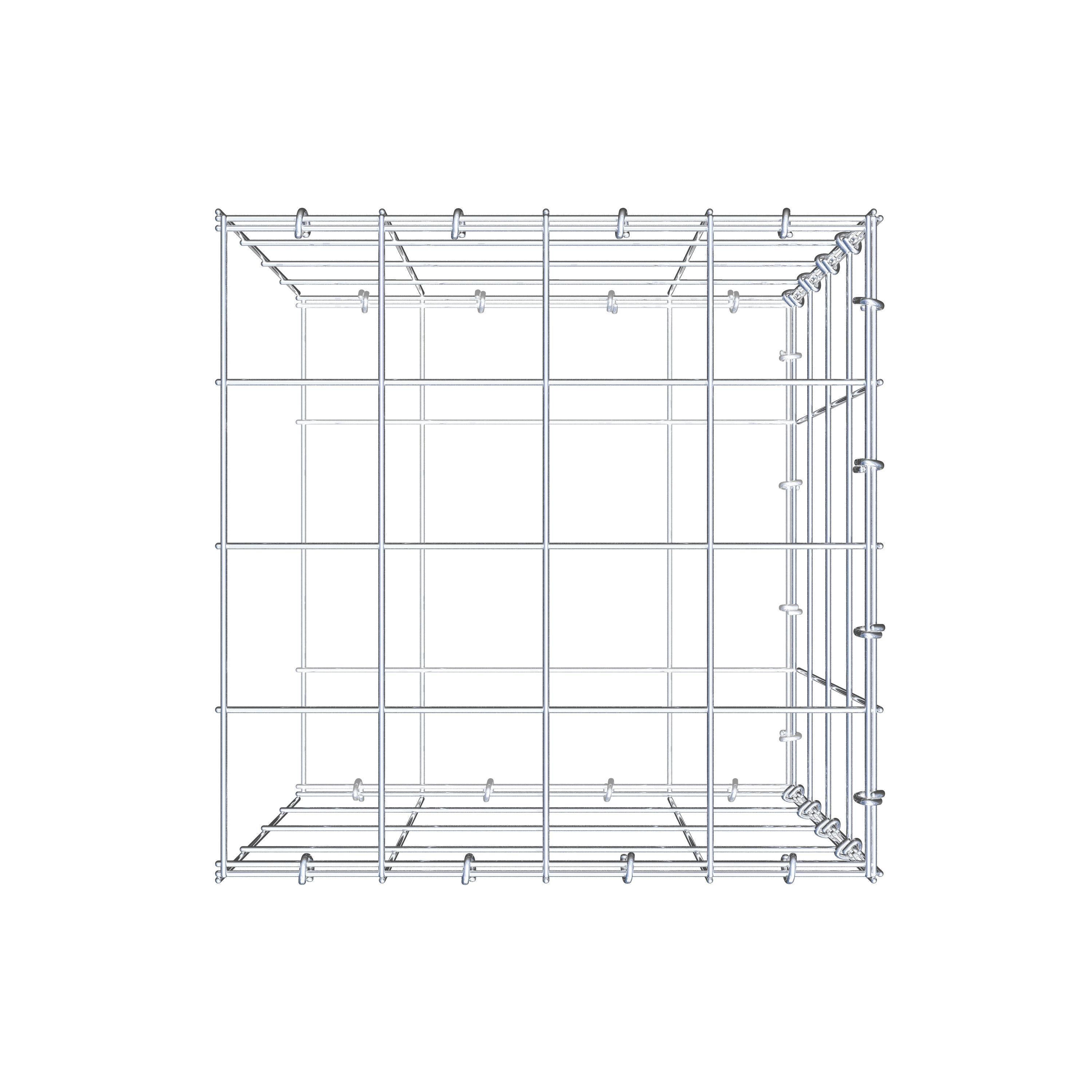 Gabião tipo 2 40 cm x 40 cm x 40 cm (C x A x P), malhagem 10 cm x 10 cm, anel C