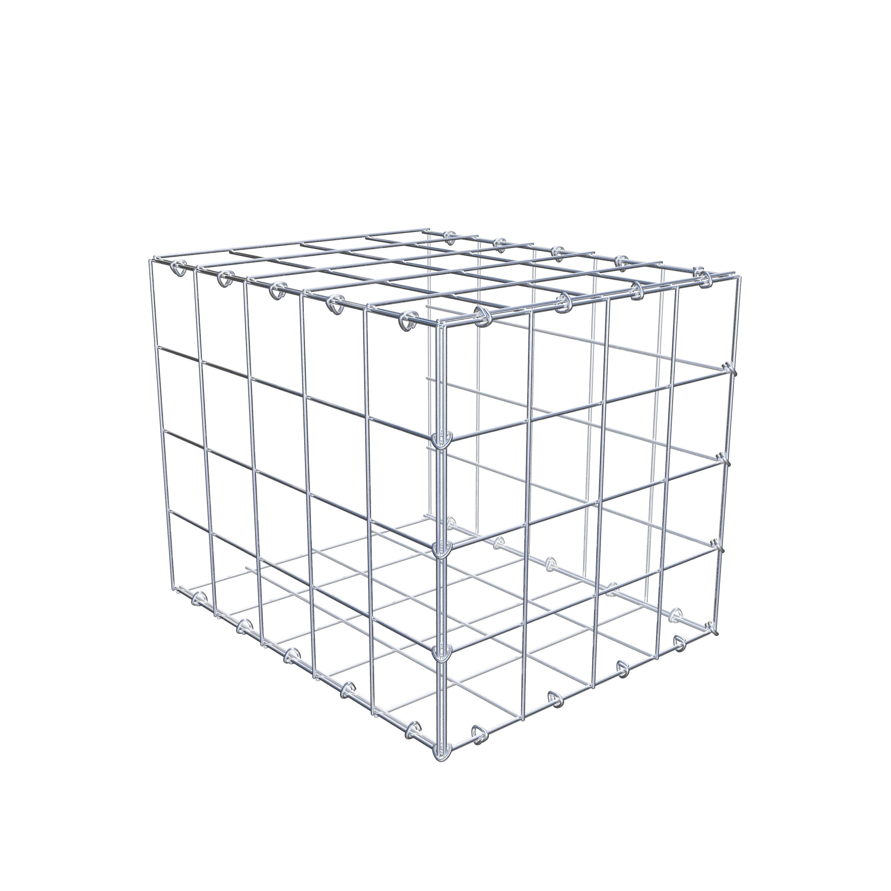 Mounted gabion type 2 50 cm x 40 cm x 40 cm (L x H x D), mesh size 10 cm x 10 cm, C-ring