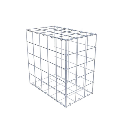 Monteret gabion type 2 50 cm x 50 cm x 30 cm (L x H x D), maskestørrelse 10 cm x 10 cm, C-ring