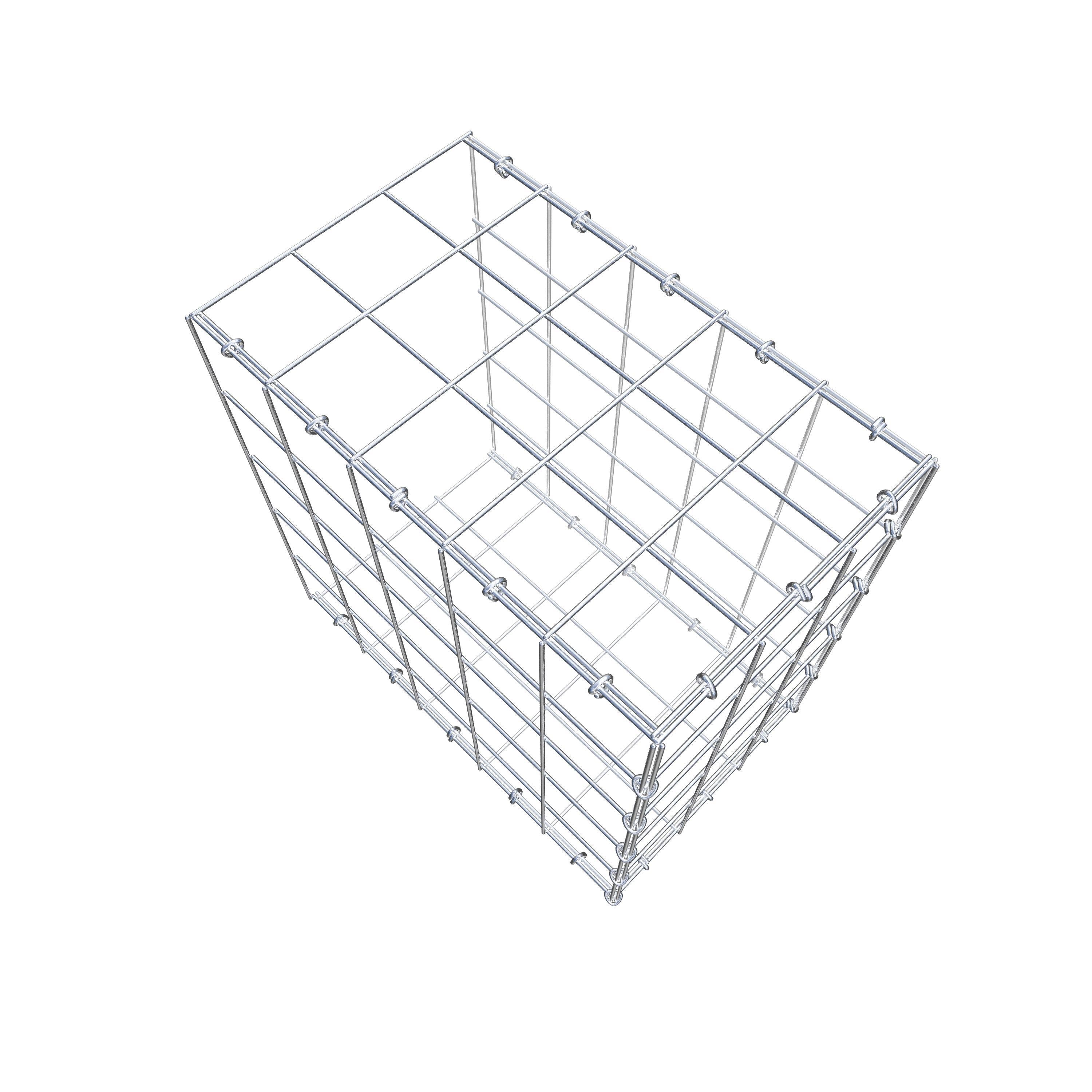 Gabião Tipo 2 50 cm x 50 cm x 30 cm (C x A x P), malhagem 10 cm x 10 cm, anel C