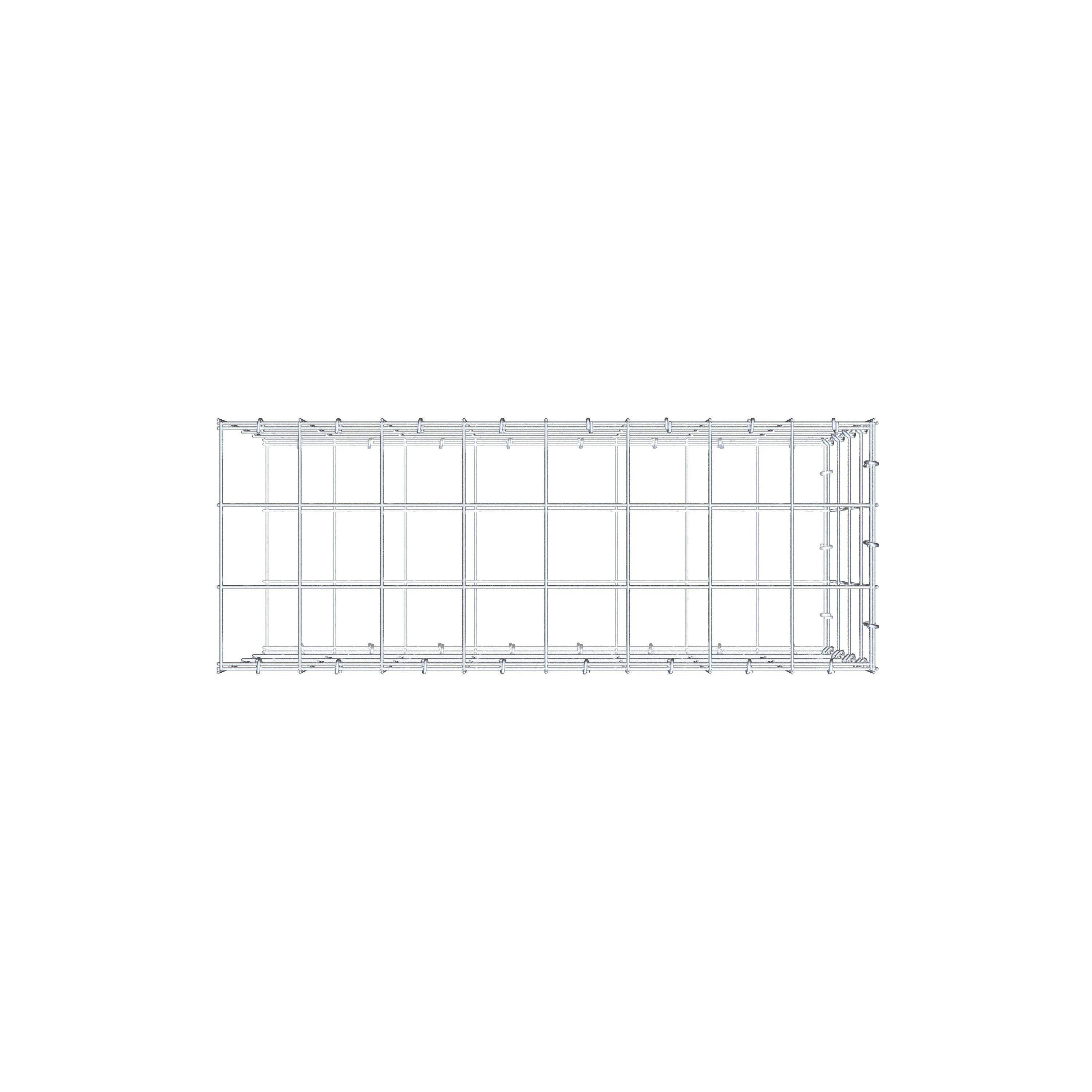 Gabião Tipo 2 80 cm x 40 cm x 30 cm (C x A x P), malhagem 10 cm x 10 cm, anel C