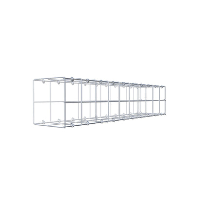 Fästbar gabion typ 2 100 cm x 20 cm x 20 cm (L x H x D), maskstorlek 10 cm x 10 cm, C-ring