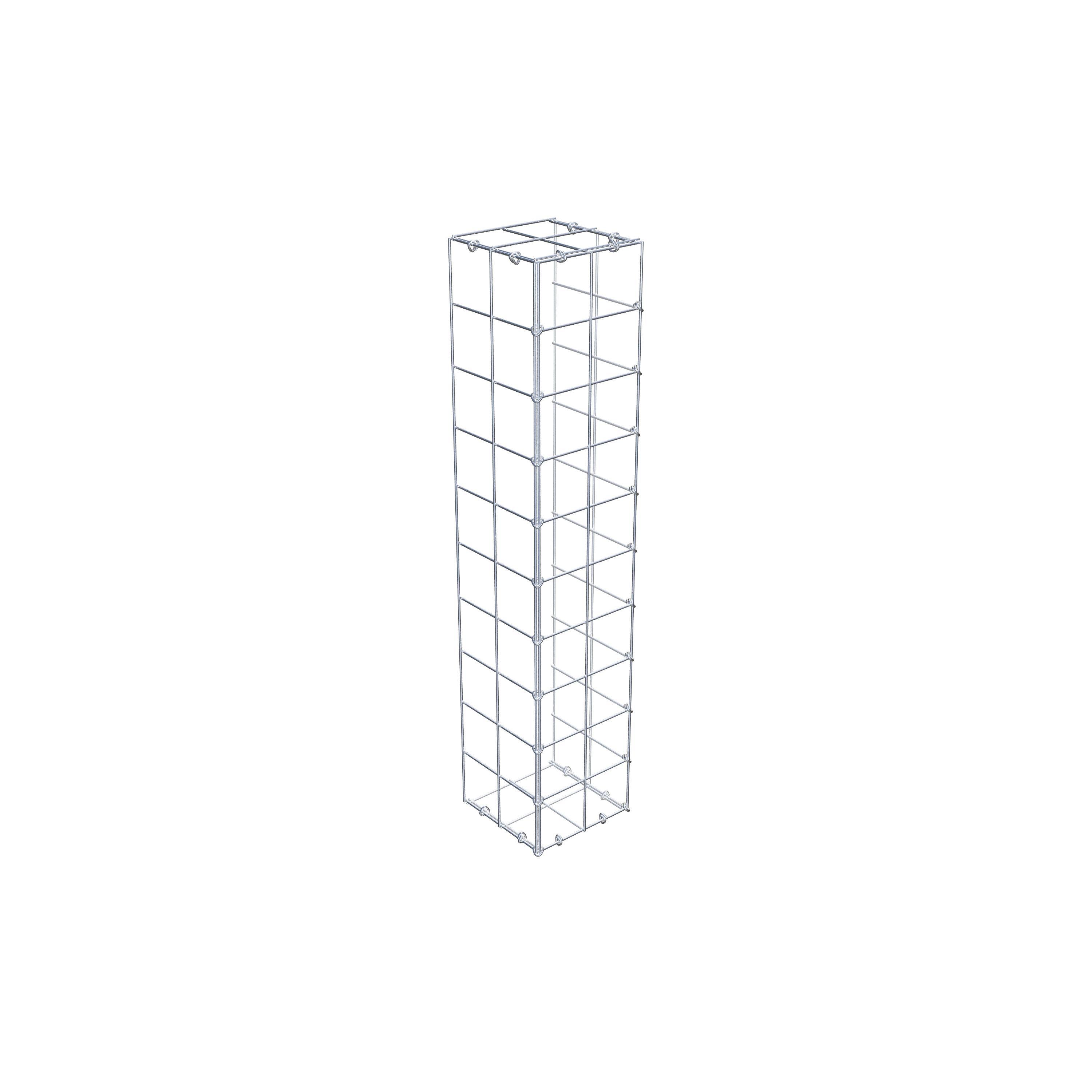 Monteret gabion type 2 100 cm x 20 cm x 20 cm (L x H x D), maskestørrelse 10 cm x 10 cm, C-ring