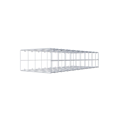 Mounted gabion type 2 100 cm x 20 cm x 40 cm (L x H x D), mesh size 10 cm x 10 cm, C-ring