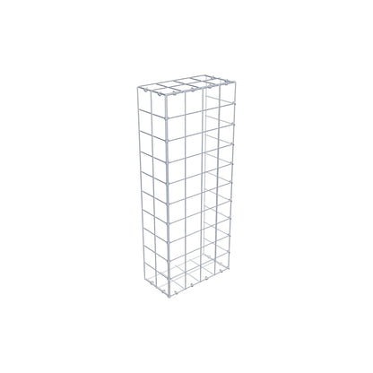 Mounted gabion type 2 100 cm x 20 cm x 40 cm (L x H x D), mesh size 10 cm x 10 cm, C-ring