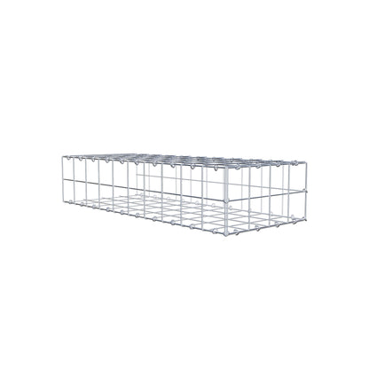 Mounted gabion type 2 100 cm x 20 cm x 40 cm (L x H x D), mesh size 10 cm x 10 cm, C-ring