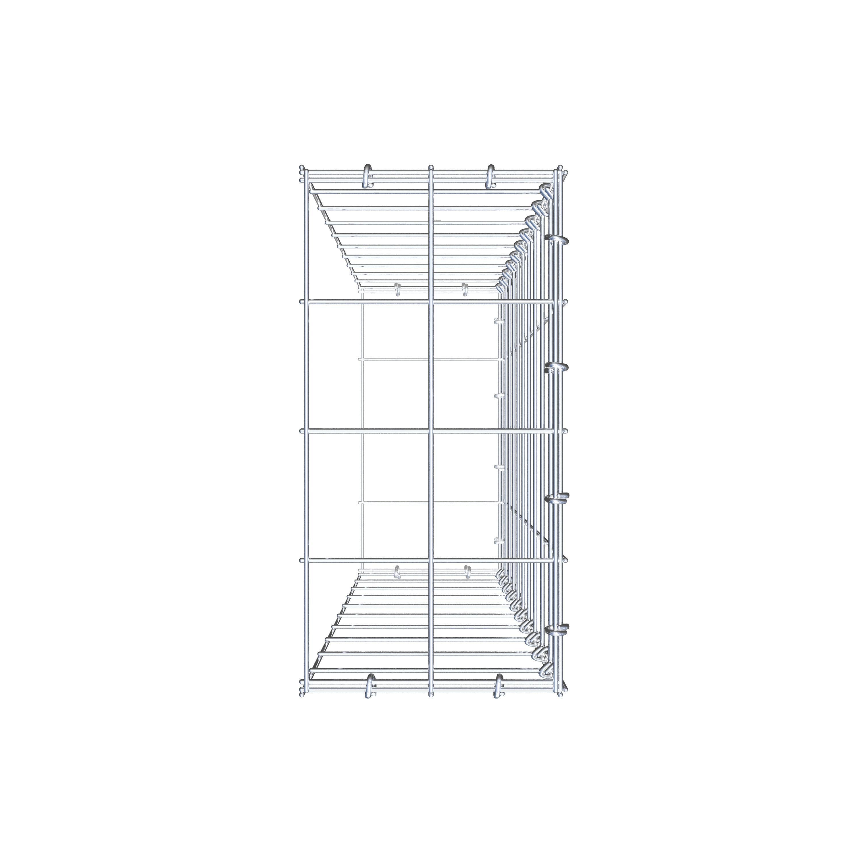 Gabião Tipo 2 100 cm x 20 cm x 40 cm (C x A x P), malhagem 10 cm x 10 cm, anel C