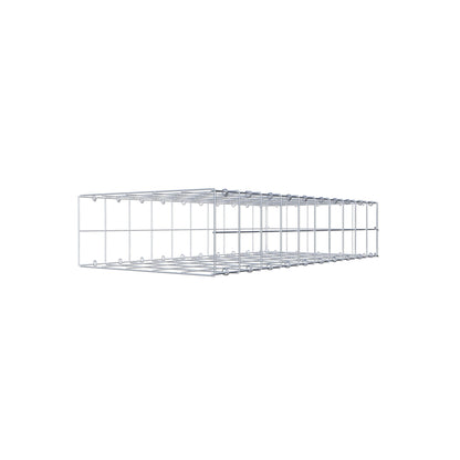 Gavión complementario de tipo 2 100 cm x 20 cm x 50 cm (L x A x P), malla 10 cm x 10 cm, anillo en C