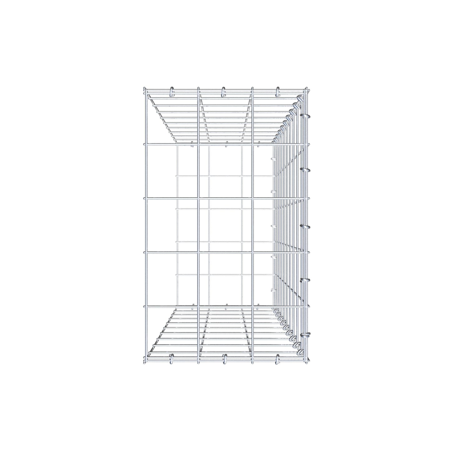Gabião Tipo 2 100 cm x 30 cm x 50 cm (C x A x P), malhagem 10 cm x 10 cm, anel C