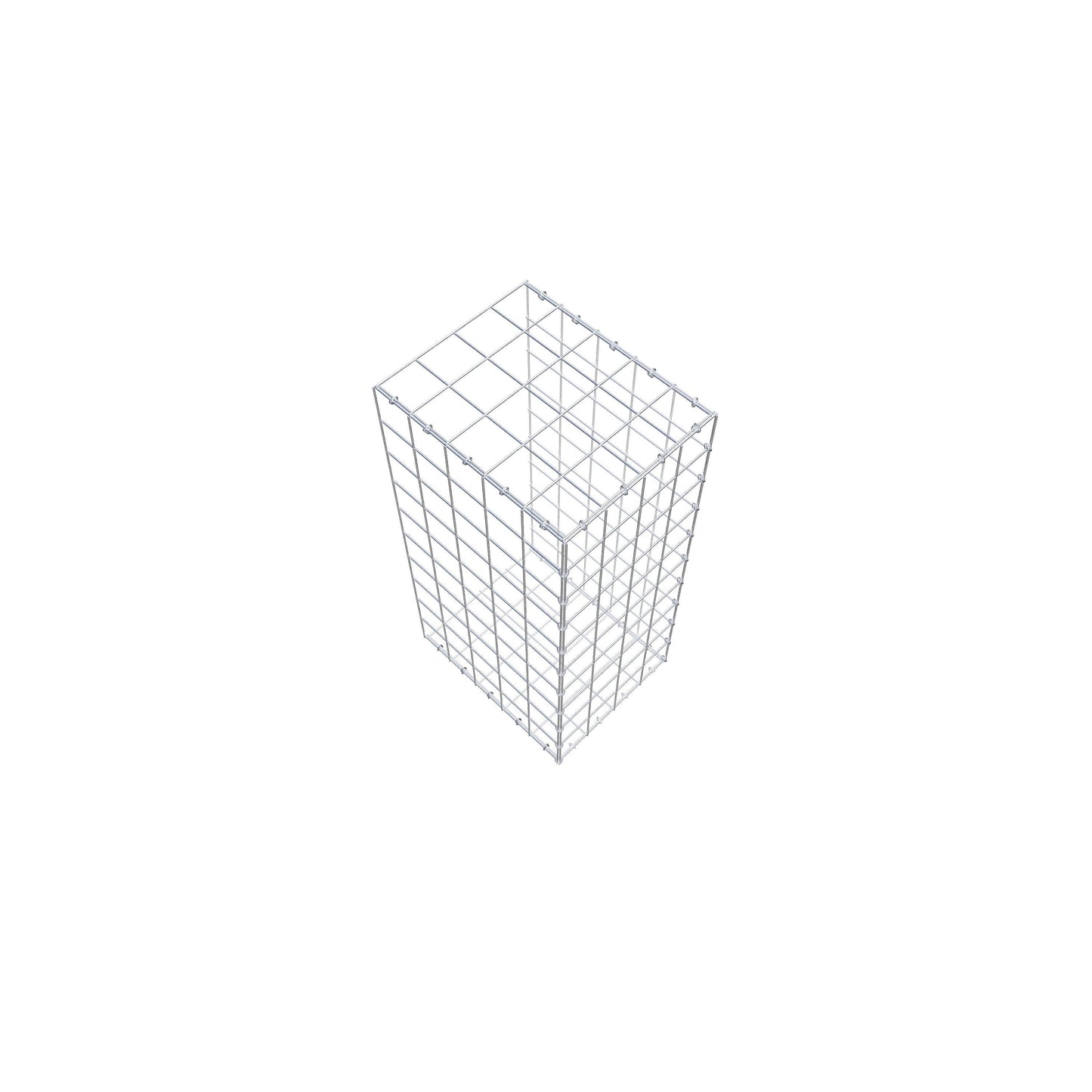 Gavión complementario de tipo 2 100 cm x 50 cm x 40 cm (L x A x P), malla 10 cm x 10 cm, anillo en C