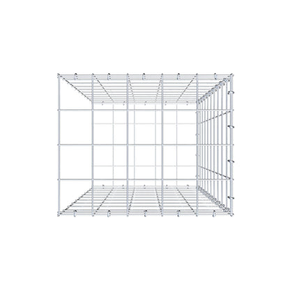 Gavión complementario de tipo 2 100 cm x 50 cm x 40 cm (L x A x P), malla 10 cm x 10 cm, anillo en C