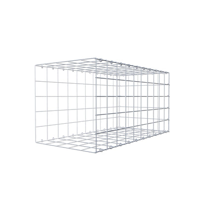 Mounted gabion type 2 100 cm x 50 cm x 50 cm (L x H x D), mesh size 10 cm x 10 cm, C-ring