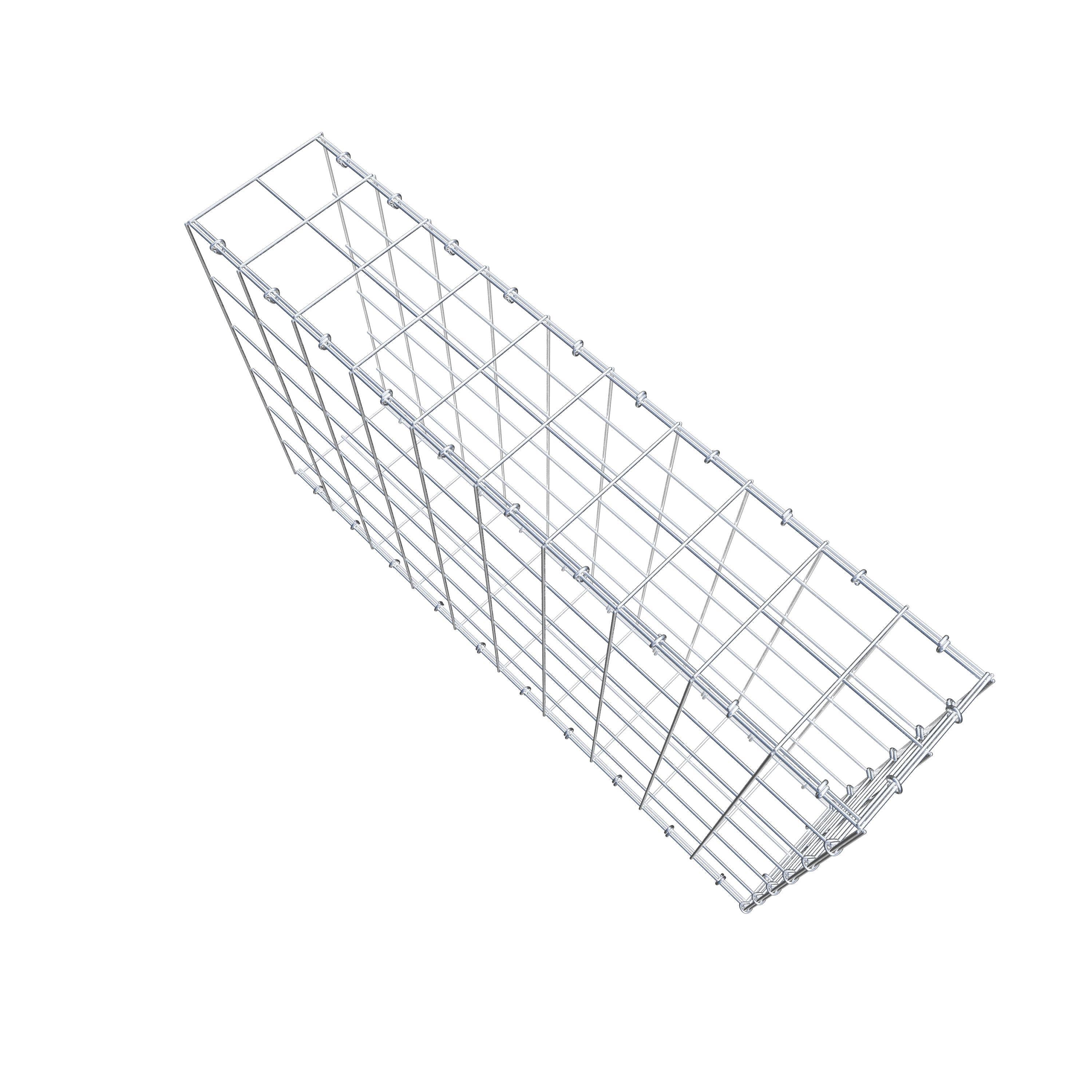 Anbaugabione Typ 2 100 cm x 60 cm x 20 cm (L x H x T), Maschenweite 10 cm x 10 cm, C-Ring