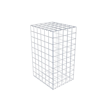 Mounted gabion type 2 100 cm x 60 cm x 50 cm (L x H x D), mesh size 10 cm x 10 cm, C-ring