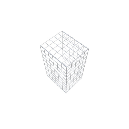 Mounted gabion type 2 100 cm x 60 cm x 50 cm (L x H x D), mesh size 10 cm x 10 cm, C-ring