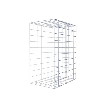 Typ 2 påbyggnadsgabion 100 cm x 70 cm x 50 cm (L x H x D), maskstorlek 10 cm x 10 cm, C-ring