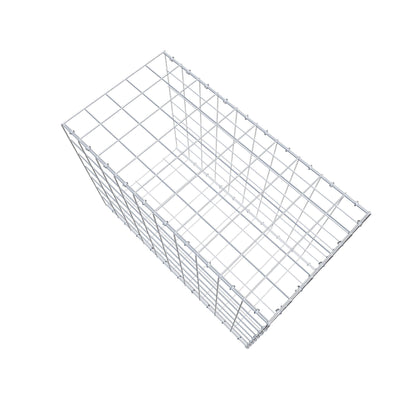 Typ 2 påbyggnadsgabion 100 cm x 70 cm x 50 cm (L x H x D), maskstorlek 10 cm x 10 cm, C-ring