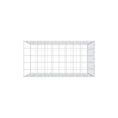 Typ 2 påbyggnadsgabion 100 cm x 70 cm x 50 cm (L x H x D), maskstorlek 10 cm x 10 cm, C-ring