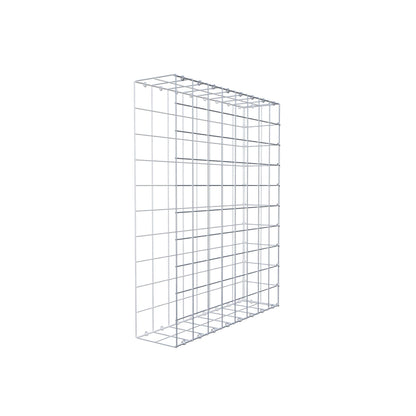 Typ 2 påbyggnadsgabion 100 cm x 80 cm x 20 cm (L x H x D), maskstorlek 10 cm x 10 cm, C-ring