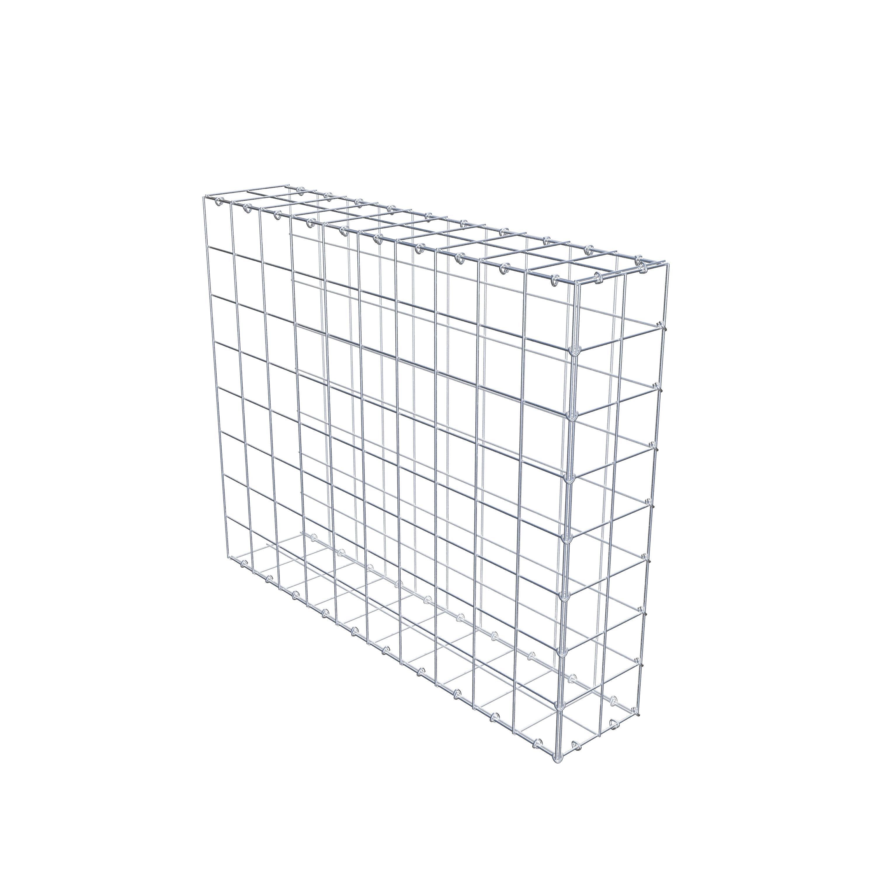 Anbaugabione Typ 2 100 cm x 80 cm x 20 cm (L x H x T), Maschenweite 10 cm x 10 cm, C-Ring