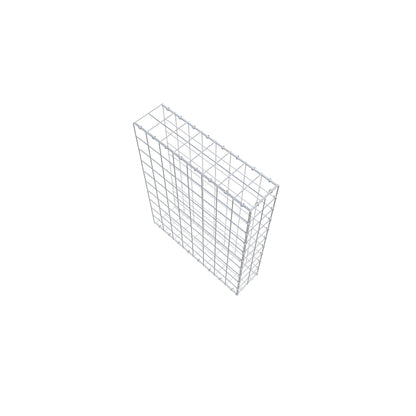 Typ 2 påbyggnadsgabion 100 cm x 80 cm x 20 cm (L x H x D), maskstorlek 10 cm x 10 cm, C-ring