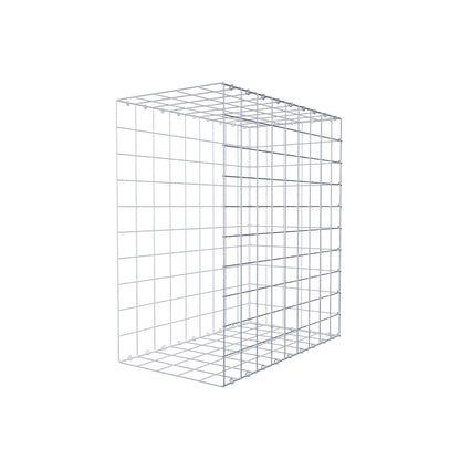 Typ 2 påbyggnadsgabion 100 cm x 90 cm x 50 cm (L x H x D), maskstorlek 10 cm x 10 cm, C-ring