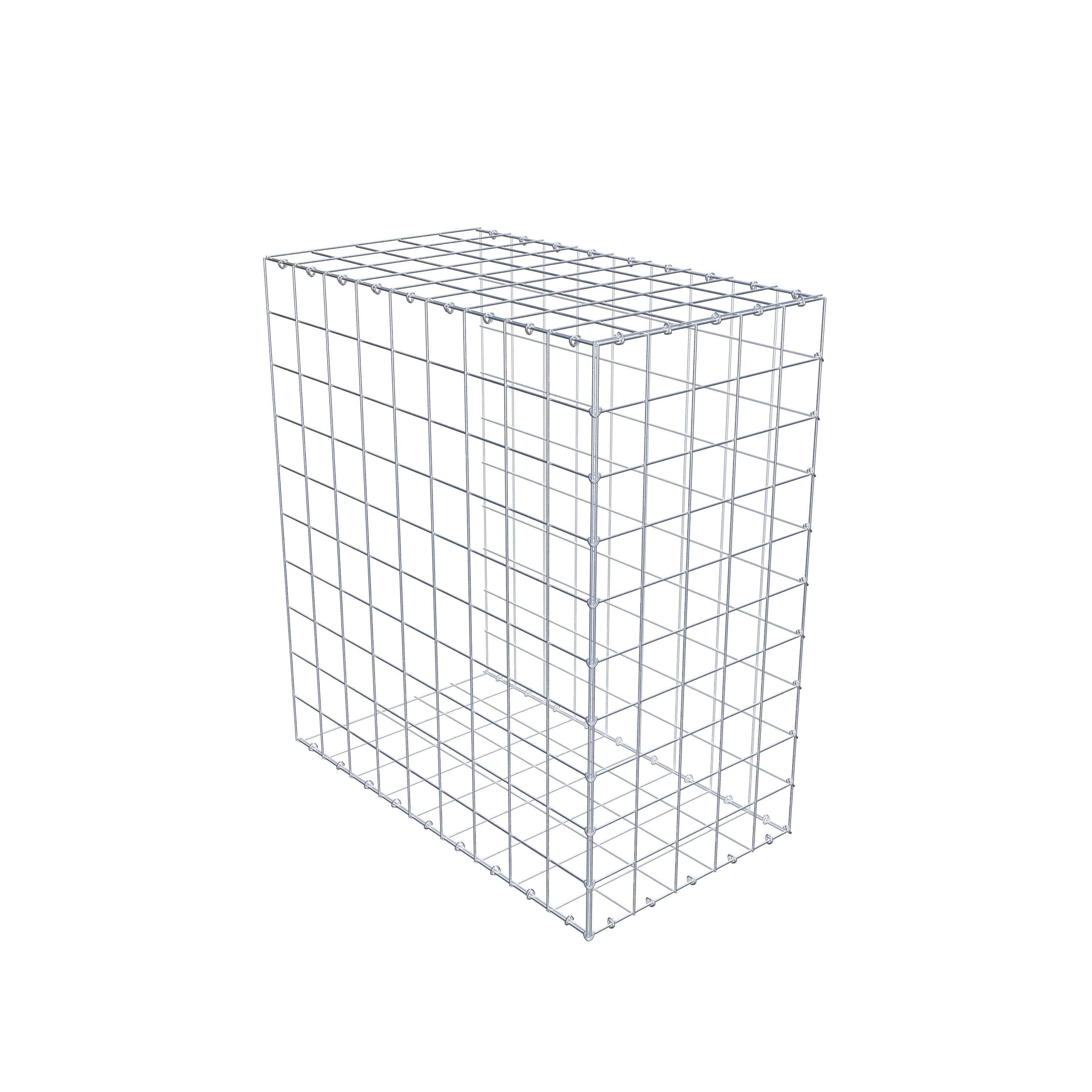 Monteret gabion type 2 100 cm x 90 cm x 50 cm (L x H x D), maskestørrelse 10 cm x 10 cm, C-ring