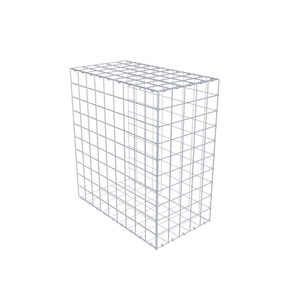 Typ 2 påbyggnadsgabion 100 cm x 90 cm x 50 cm (L x H x D), maskstorlek 10 cm x 10 cm, C-ring